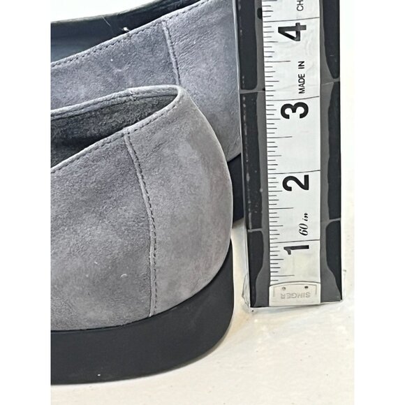 Easy Spirit Gray Suede Loafers Women’s 8 Comfort Work Flats - Picture 13 of 13